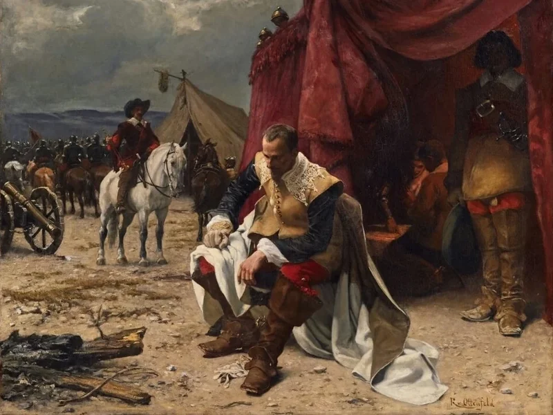 1856-Rudolf Otto von Ottenfeld - Il campo di Wallenstein